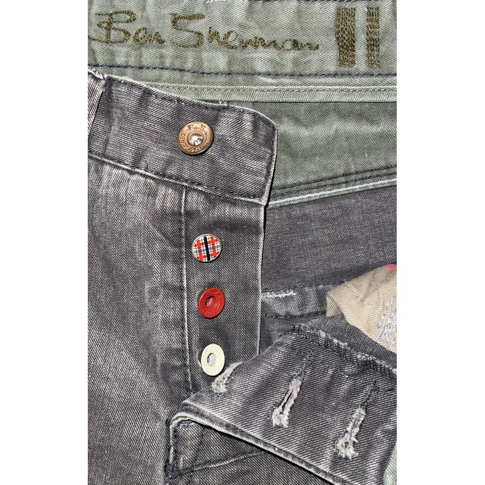 Ben Sherman Jeans Men 30 Gray Artsy Fly Button